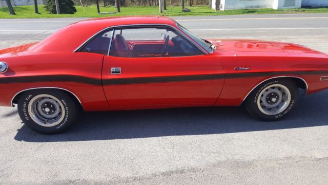 1970 Red Dodge Challenger Hardtop