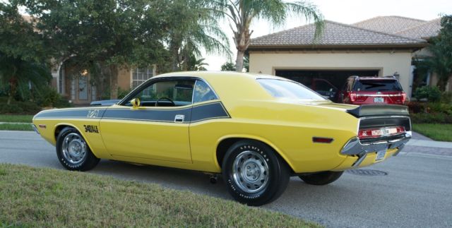 1970 Yellow Dodge Challenger Coupe