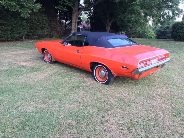 1970 Orange Dodge Challenger Convertible