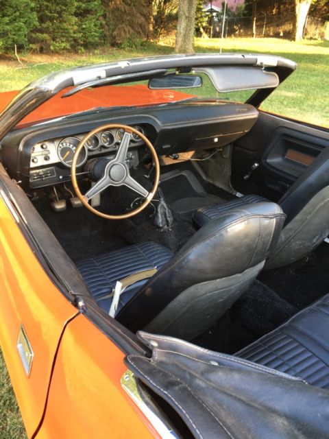 1970 Orange Dodge Challenger Convertible