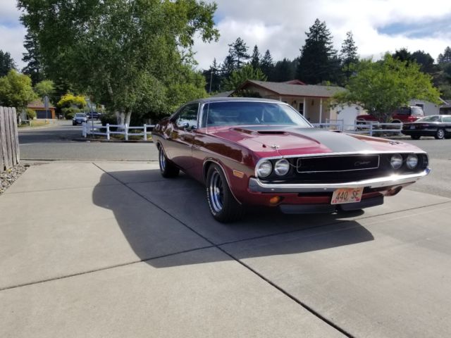 1970 pearl red Dodge Challenger Coupe