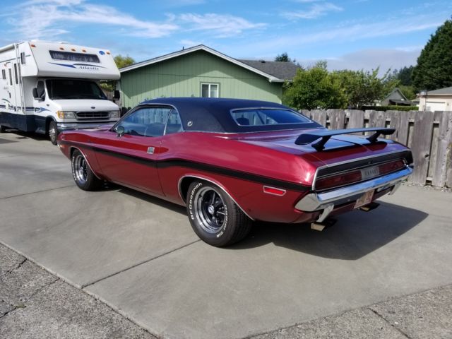 1970 pearl red Dodge Challenger Coupe