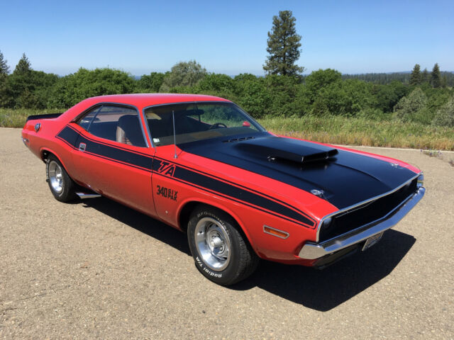 1970 Red Dodge Challenger Coupe