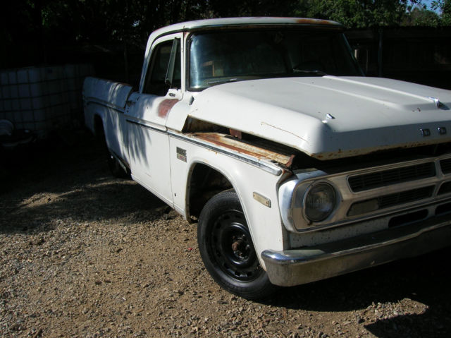 1970 White Dodge Other Pickups Standard Cab Pickup