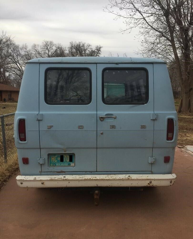 1970 Robins Egg Blue Ford E-Series Van Shorty