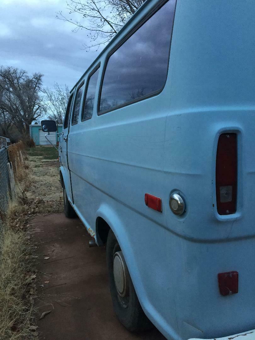 1970 Robins Egg Blue Ford E-Series Van Shorty