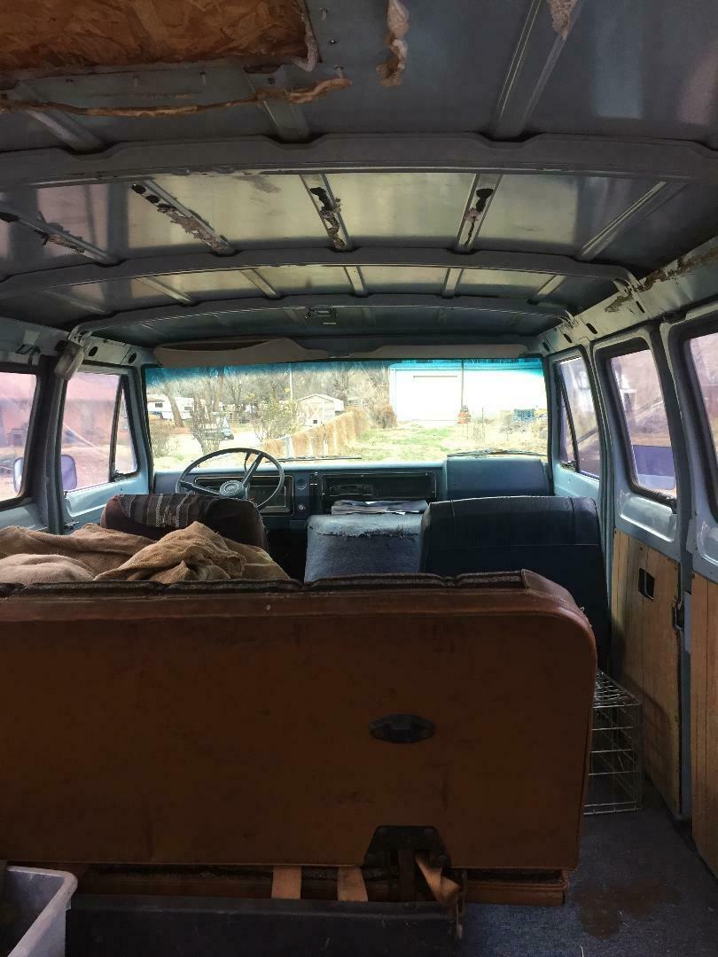 1970 Robins Egg Blue Ford E-Series Van Shorty