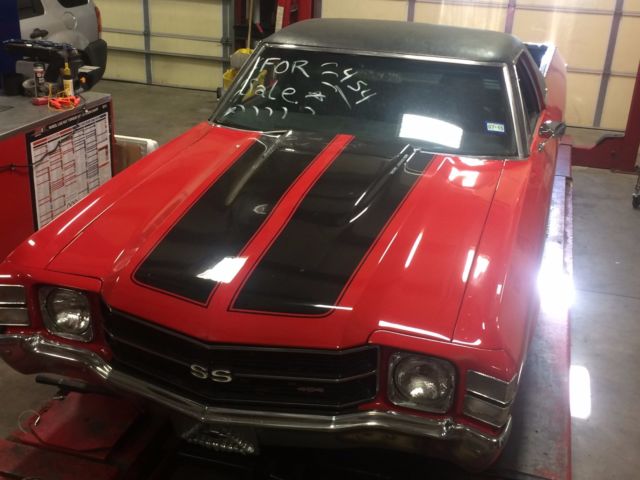 1970 Red Chevrolet El Camino Standard Cab Pickup