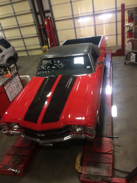 1970 Red Chevrolet El Camino Standard Cab Pickup