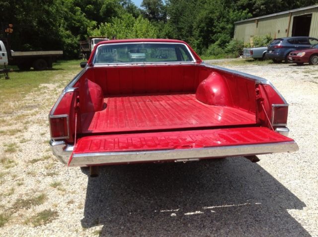 1970 Red Chevrolet El Camino Truck