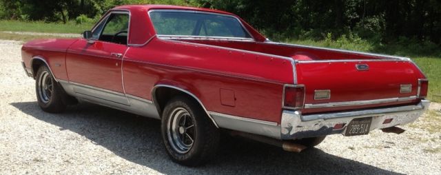 1970 Red Chevrolet El Camino Truck