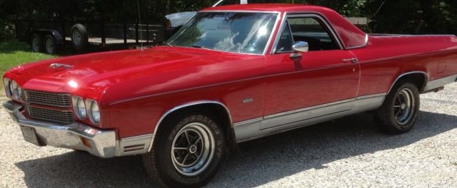1970 Red Chevrolet El Camino Truck