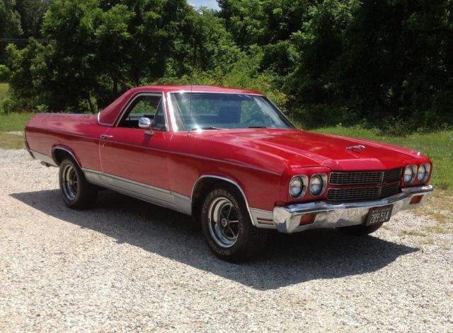 1970 Red Chevrolet El Camino Truck