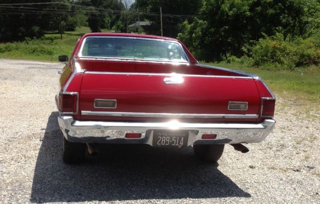 1970 Red Chevrolet El Camino Truck