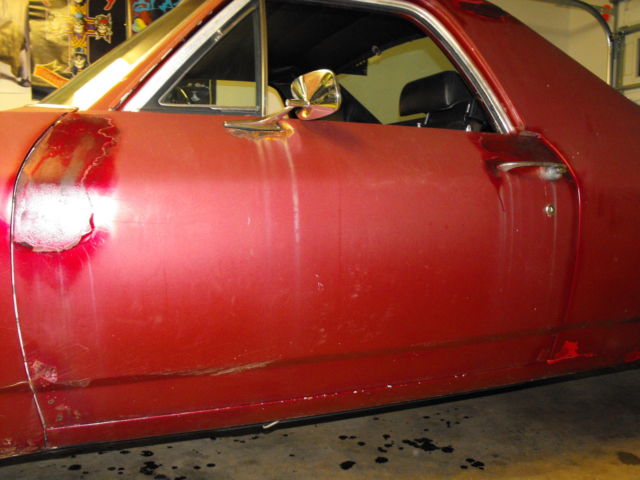 1970 Burgundy Chevrolet El Camino Standard Cab Pickup