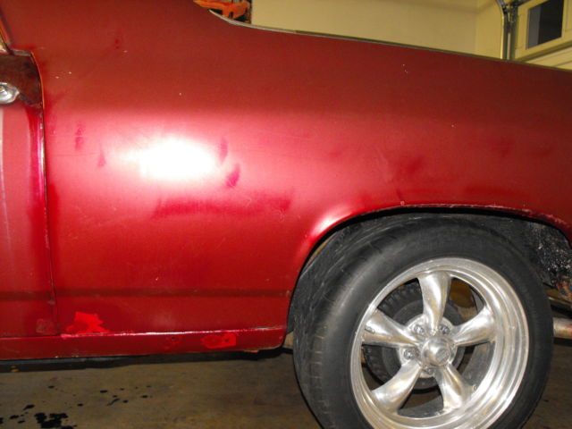 1970 Burgundy Chevrolet El Camino Standard Cab Pickup