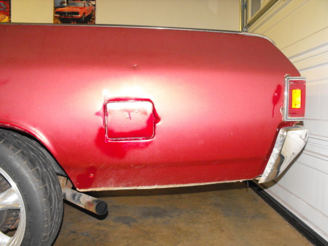 1970 Burgundy Chevrolet El Camino Standard Cab Pickup
