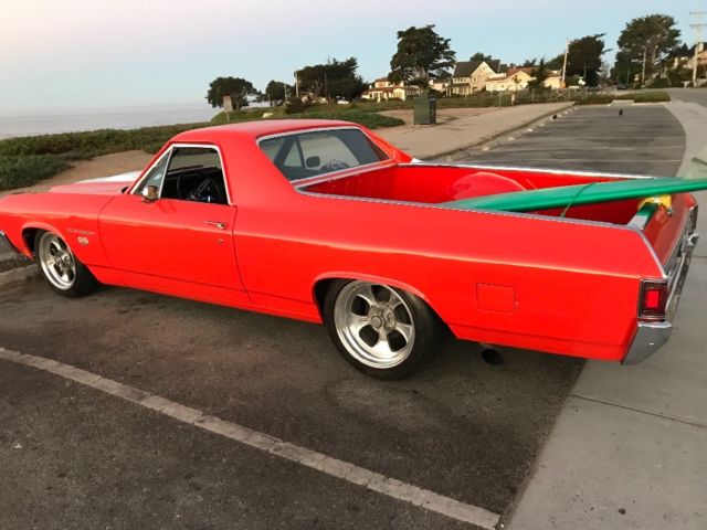 1970 Orange Chevrolet El Camino Crew Cab Pickup