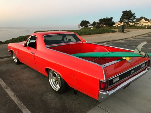 1970 Orange Chevrolet El Camino Crew Cab Pickup