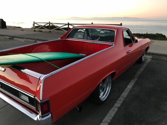 1970 Orange Chevrolet El Camino Crew Cab Pickup