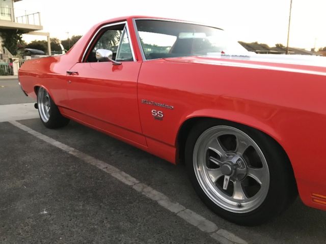 1970 Orange Chevrolet El Camino Crew Cab Pickup