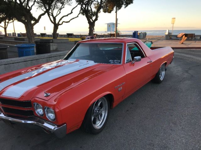 1970 Orange Chevrolet El Camino Crew Cab Pickup