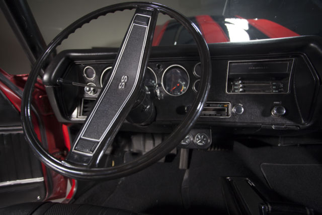 1970 cranberry red Chevrolet El Camino