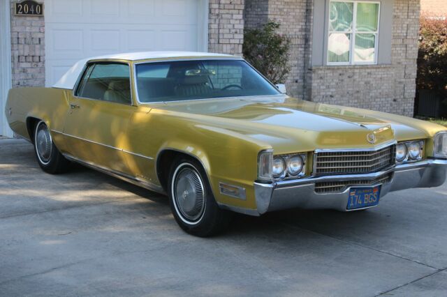 1970 Gold Cadillac Eldorado Coupe