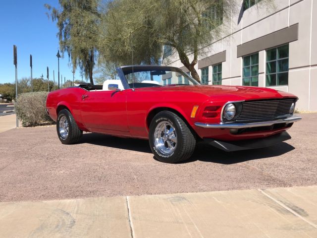1970 Red Ford Mustang Convertible