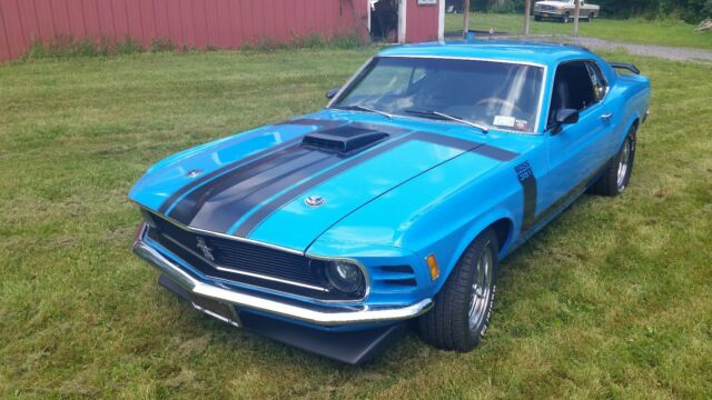 1970 Blue Ford Mustang Fastback