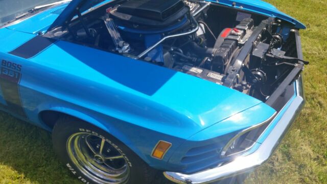 1970 Blue Ford Mustang Fastback