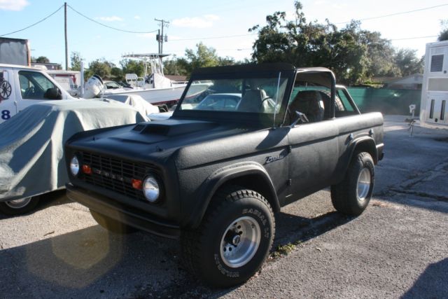 1970 Black Ford Bronco Convertible