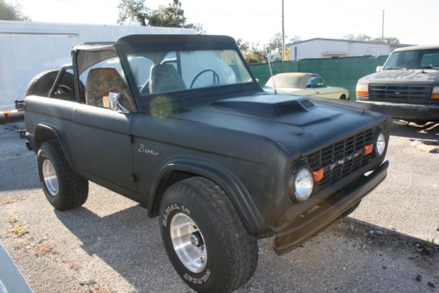 1970 Black Ford Bronco Convertible