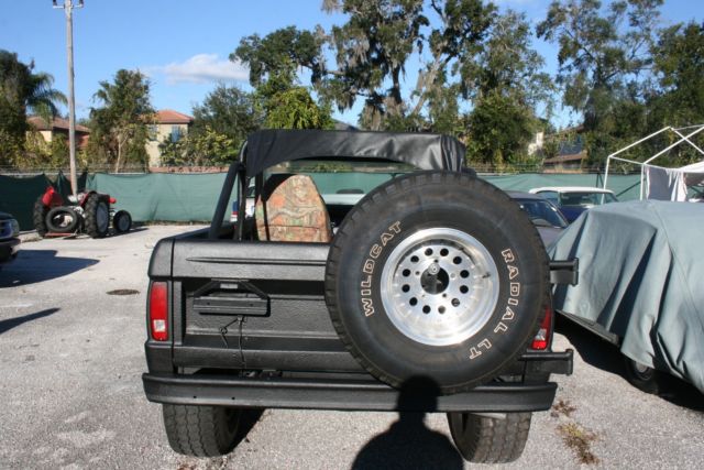 1970 Black Ford Bronco Convertible