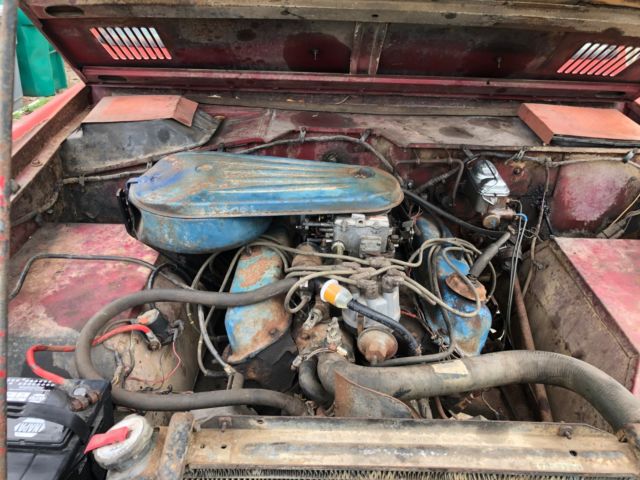 1970 Red Ford Bronco SUV