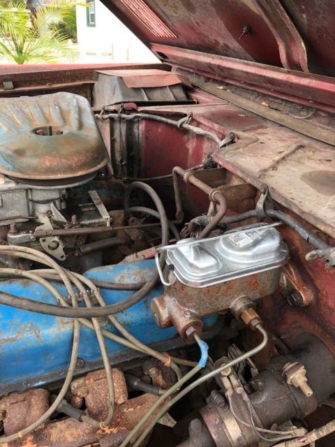 1970 Red Ford Bronco SUV