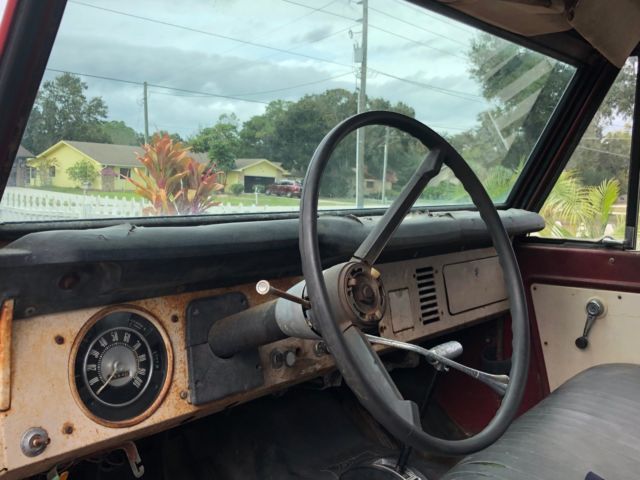 1970 Red Ford Bronco SUV