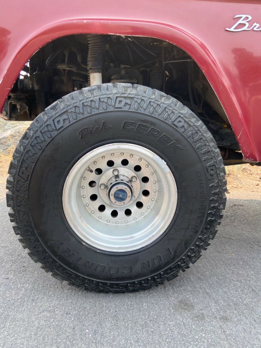 1970 Burgundy Ford Bronco