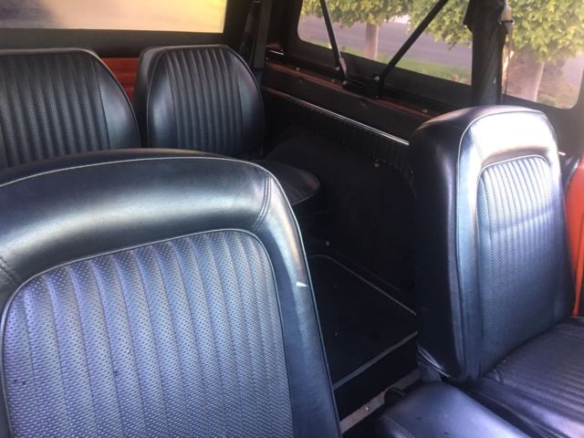 1970 bloody orange Ford Bronco Convertible