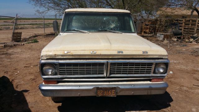 1970 White Ford F-100 Standard Cab Pickup