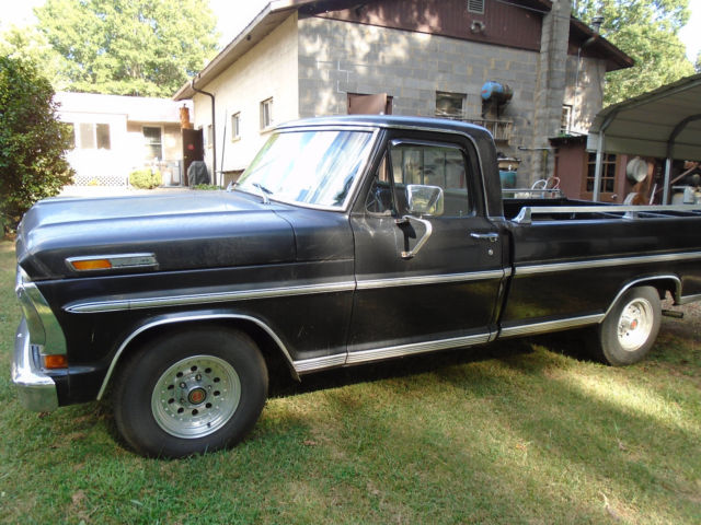 1970 BLACK Ford F-100 Cab & Chassis