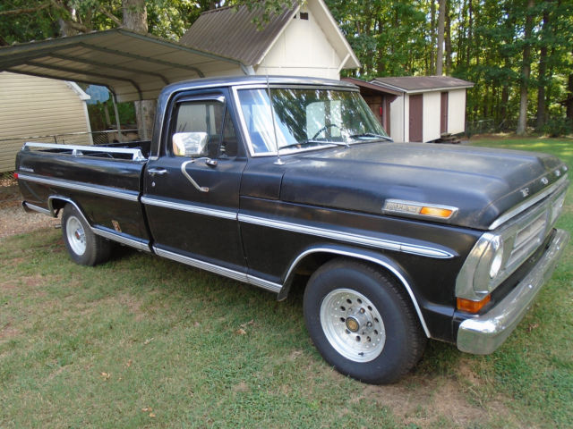 1970 BLACK Ford F-100 Cab & Chassis