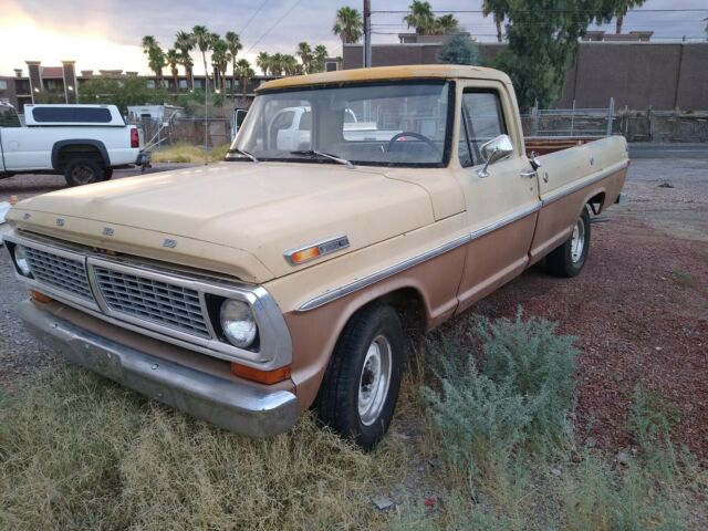 1970 Tan Ford F-100 pickup