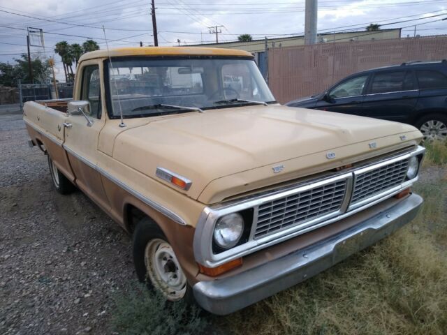 1970 Tan Ford F-100 pickup