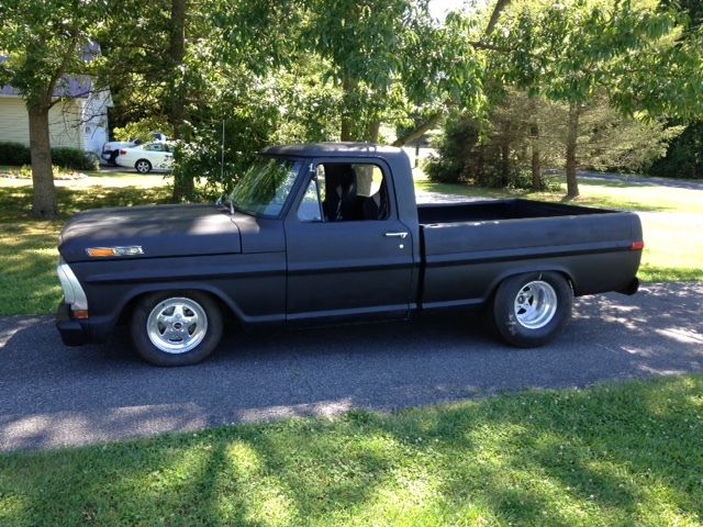 1970 Black Ford F-100 Standard Cab Pickup