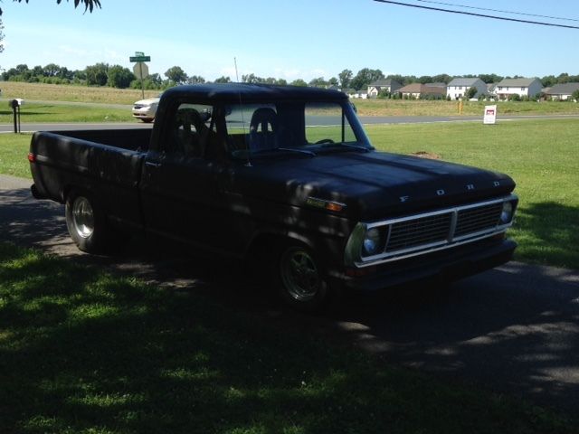 1970 Black Ford F-100 Standard Cab Pickup
