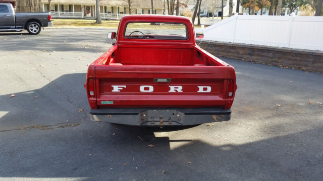 1970 RED Ford F-100 Standard Cab Pickup
