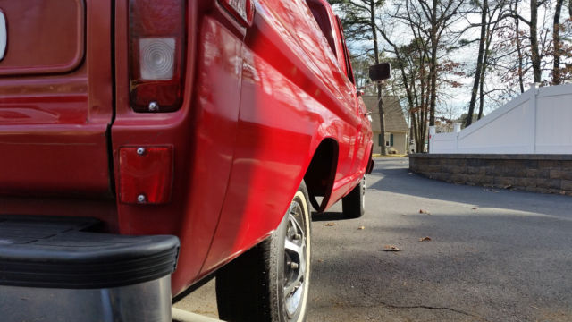 1970 RED Ford F-100 Standard Cab Pickup