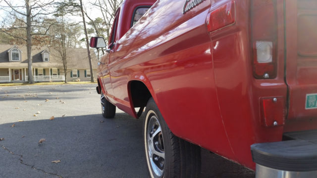 1970 RED Ford F-100 Standard Cab Pickup
