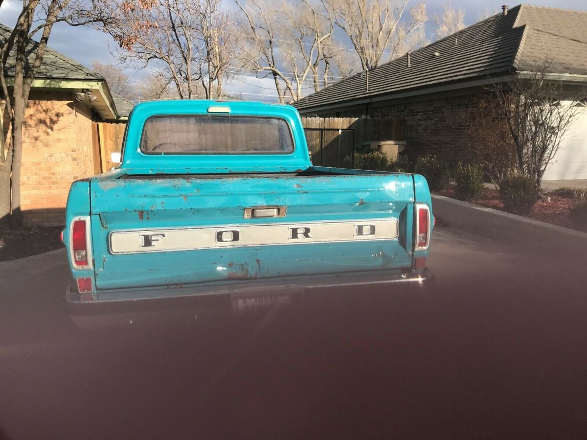 1970 Blue Ford F-100 Standard Cab Pickup